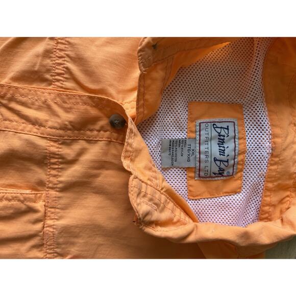 Bimini Bay Shirt Mens 2XL Short Sleeve Orange Vent Pocket XXL Fishing Gorpcore - Picture 8 of 8